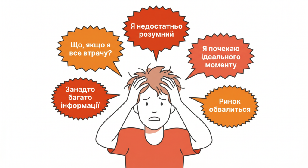 причини страху інвестування основні бар’єри та сумніви новачків