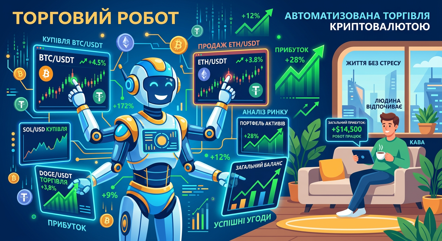 автоматична торгівля криптовалютою торговий бот алгоритмічний трейдинг онлайн