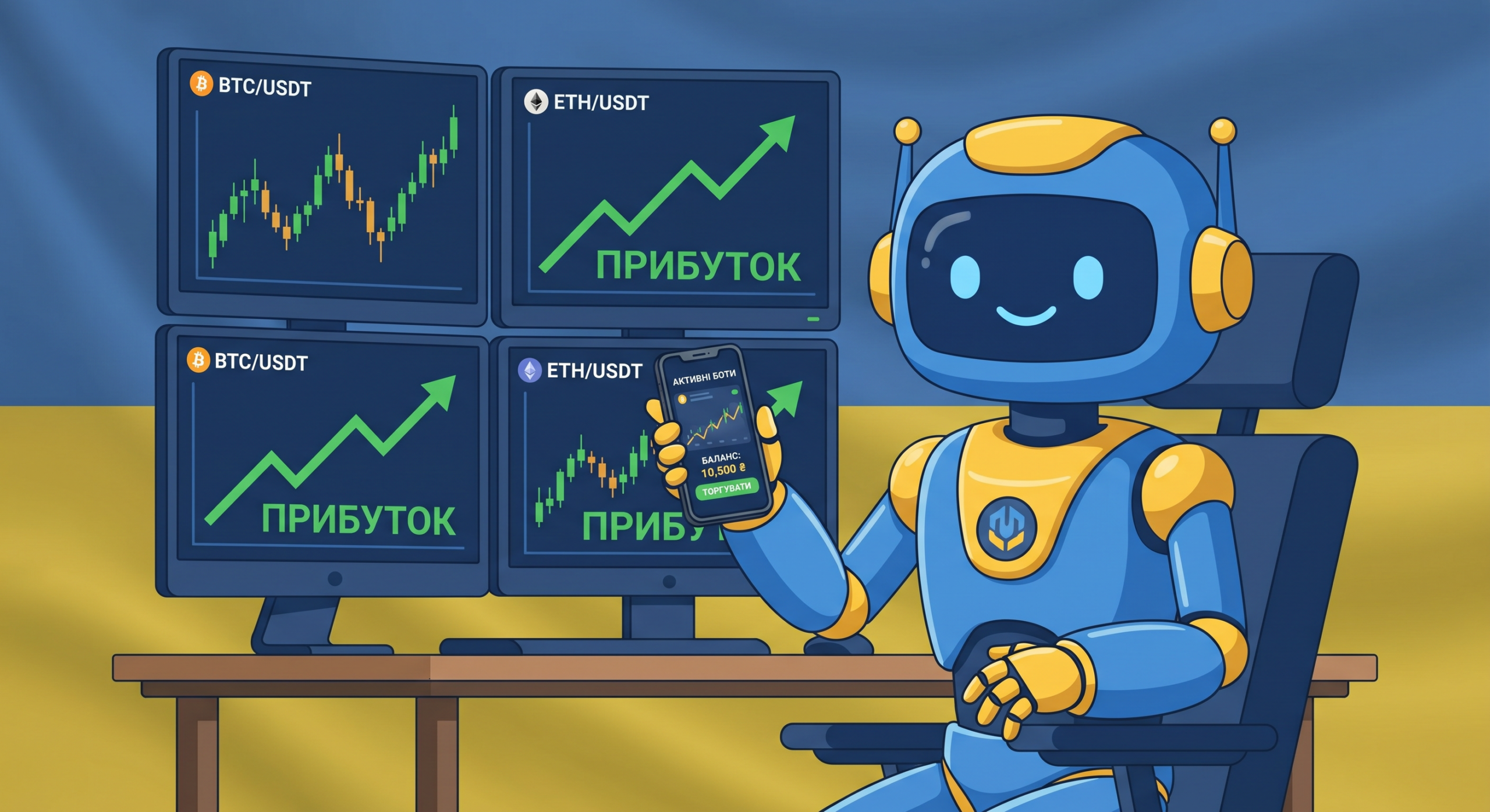 крипто робот Україна автоматична торгівля криптовалютою торговий бот для українців