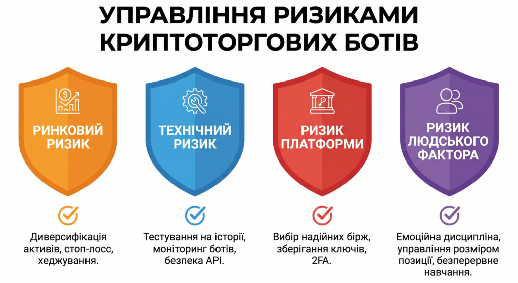 управління ризиками автоматизованих ботів контроль капіталу та безпека криптоторгівлі